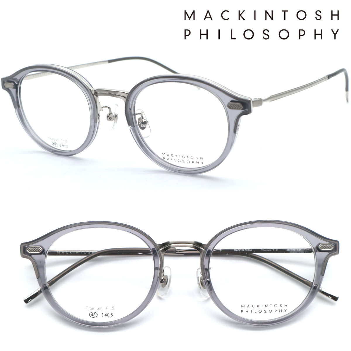 【MACKINTOSH PHILOSOPHY】マッキントッシュ 哲学 MP-5027 col.3 眼鏡 度付又は度無水晶体仕掛ける【置き目売りわたす店品】【貨物輸送無料】メンズ ユニ一発やる 飛び切り 今めかしい ブランド名 豆の町 ラウンド 丸眼鏡