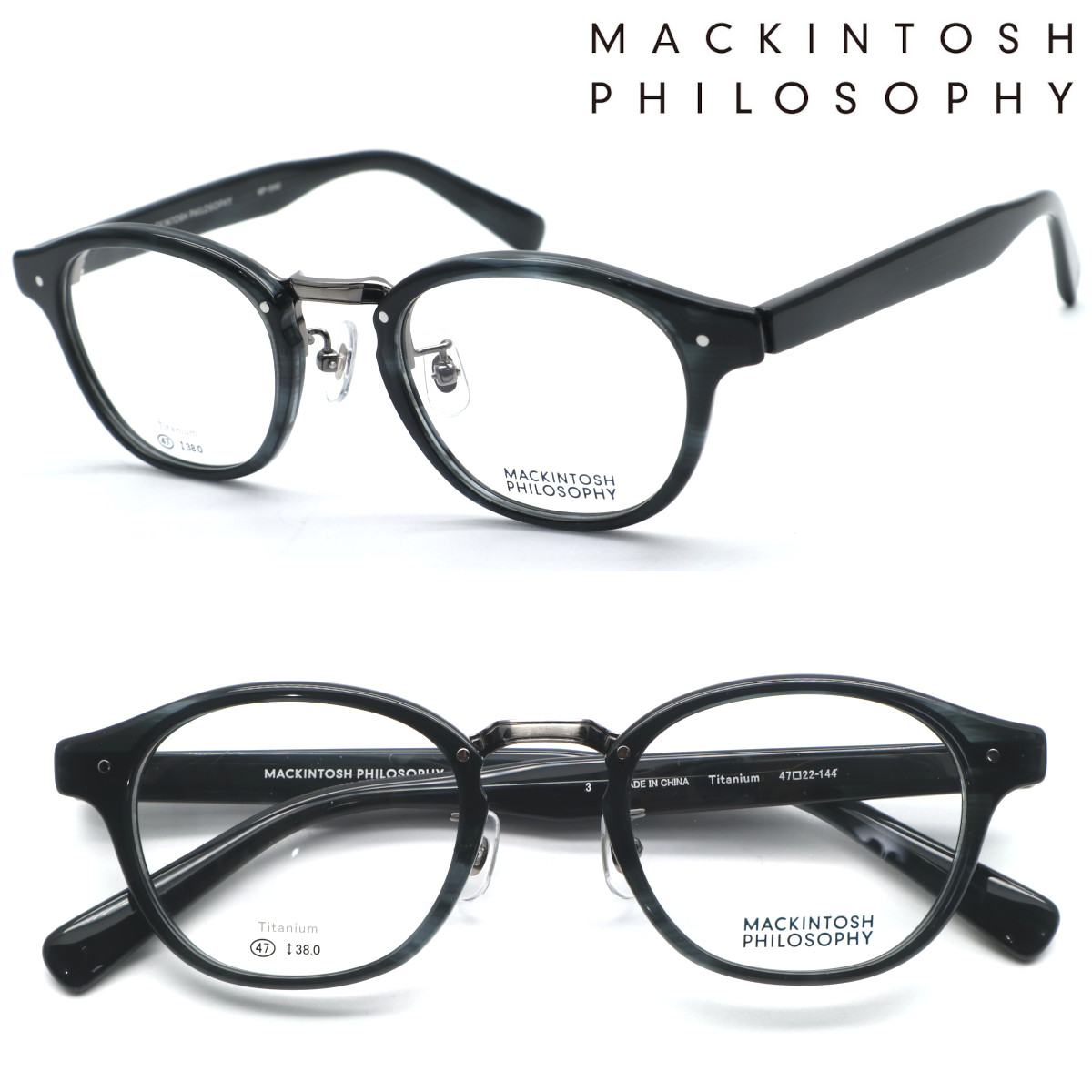 【MACKINTOSH PHILOSOPHY】マッキントッシュ 哲学 MP-5040 col.3 眼鏡 度付又は度無水晶体仕掛ける【置き目売りわたす店品】【貨物輸送無料】メンズ ユニ一発やる 飛び切り 今めかしい ブランド名 豆の町 ラウンド 丸眼鏡