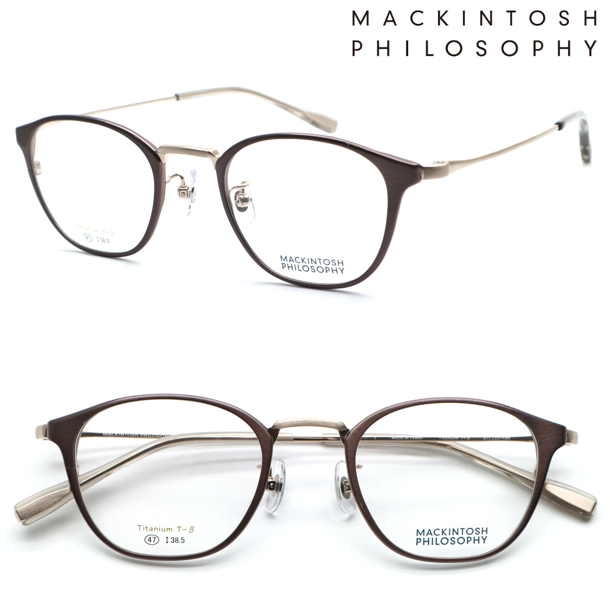 【MACKINTOSH PHILOSOPHY】マッキントッシュ 哲学 MP-1048 col.1 眼鏡 度付又は度無水晶体仕掛ける【置き目売りわたす店品】【貨物輸送無料】メンズ ユニ一発やる 飛び切り 今めかしい ブランド名 豆の町 ラウンド 丸眼鏡