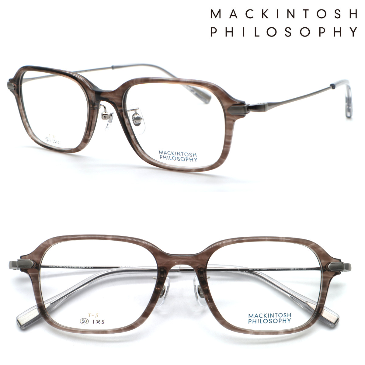 【MACKINTOSH PHILOSOPHY】マッキントッシュ 哲学 MP-5043 col.2 眼鏡 度付又は度無水晶体仕掛ける【置き目売りわたす店品】【貨物輸送無料】メンズ ユニ一発やる 飛び切り 今めかしい ブランド名 豆の町 ラウンド 丸眼鏡