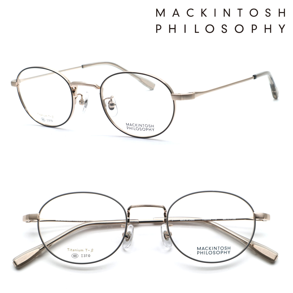 【MACKINTOSH PHILOSOPHY】マッキントッシュ 哲学 MP-1049 col.1 眼鏡 度付又は度無水晶体仕掛ける置き目品 貨物輸送無料 メンズ レディース ユニ一発やる 飛び切り 今めかしい ブランド名 豆の町 ラウンド 丸眼鏡 UVとり捨てる