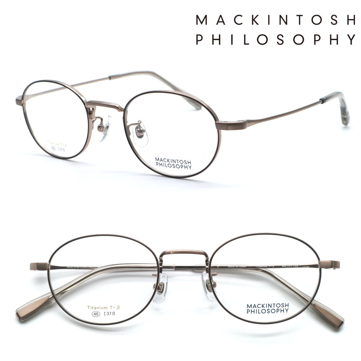 【MACKINTOSH PHILOSOPHY】マッキントッシュ 哲学 MP-1049 col.2 眼鏡 度付又は度無水晶体仕掛ける置き目品 貨物輸送無料 メンズ レディース ユニ一発やる 飛び切り 今めかしい ブランド名 豆の町 ラウンド 丸眼鏡 UVとり捨てる