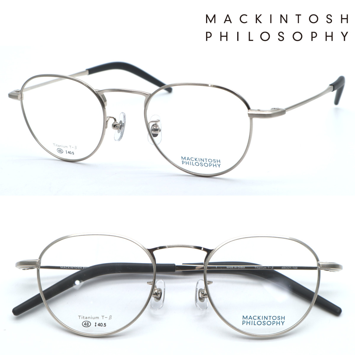 【MACKINTOSH PHILOSOPHY】マッキントッシュ 哲学 MP-1038 col.1 眼鏡 度付又は度無水晶体仕掛ける【置き目売りわたす店品】【貨物輸送無料】メンズ ユニ一発やる 飛び切り 今めかしい ブランド名 豆の町 ラウンド 丸眼鏡