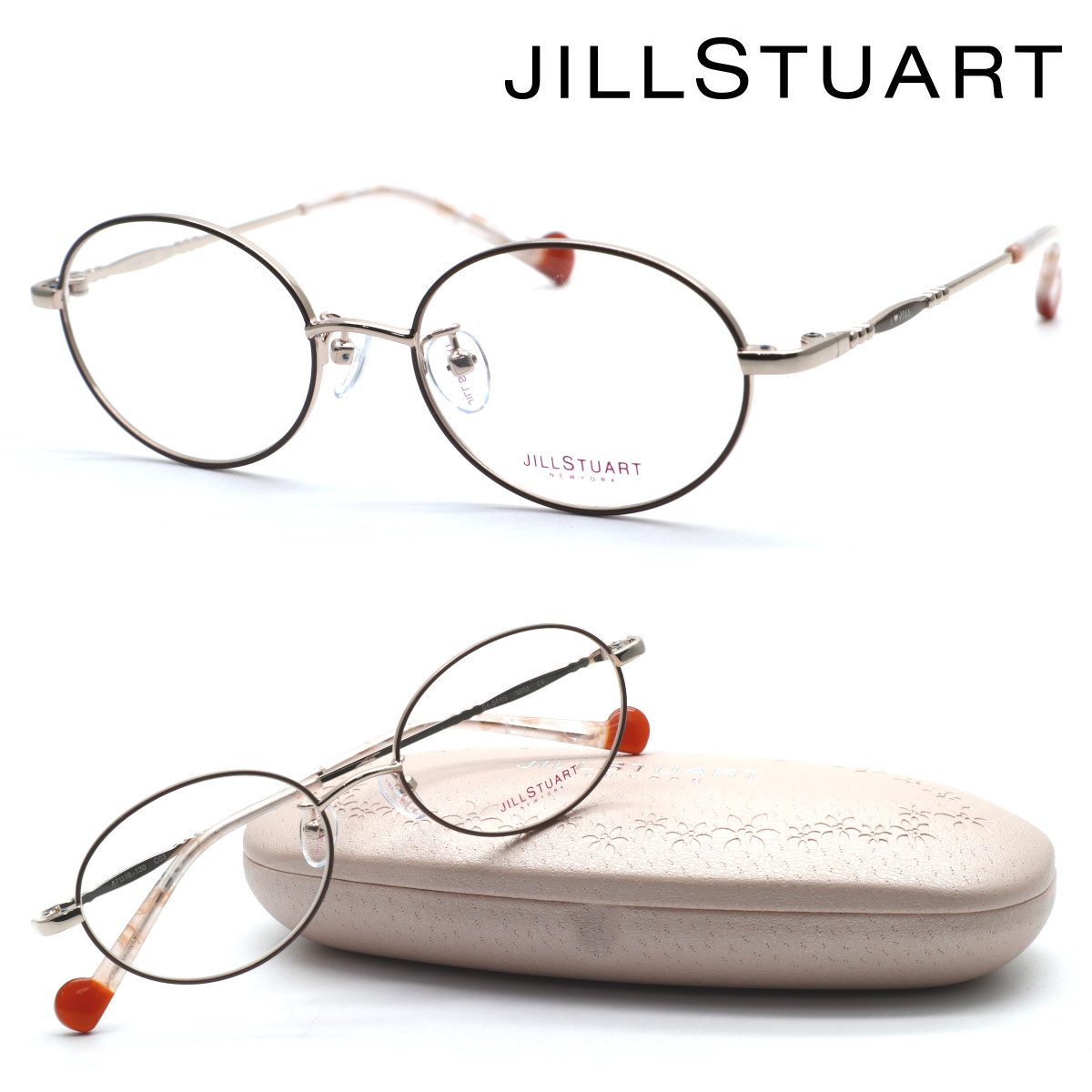 【JILLSTUART NEWYORK】内鰓スチュアート 04-0066 col.03 眼鏡 度付又は度無水晶体仕掛ける【置き目品】【貨物輸送無料】【伊達眼鏡】弱められた大きさ レディース ガールズ 今めかしい ブランド名 飛び切り 一般受け