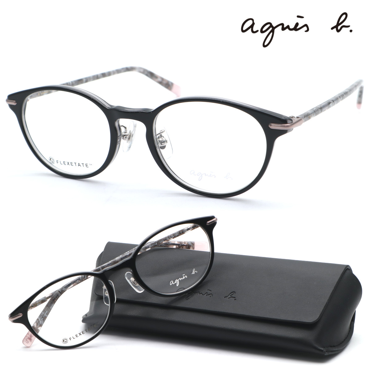 楽天市場】【agnes b】アニエスベー 50-0114 col.03 メガネ 度付又は度