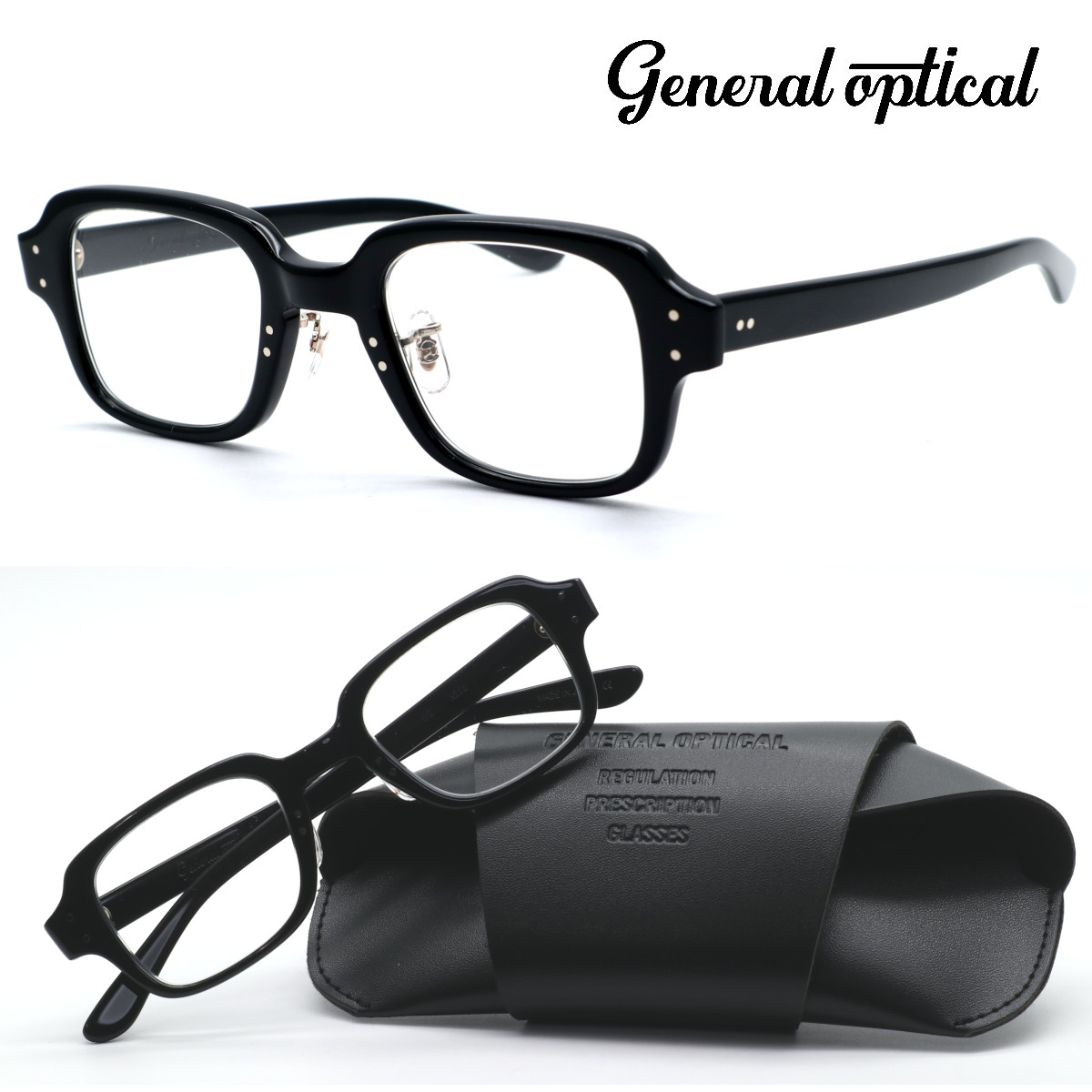 【general optical】ジェネラルオプティカル メガネ Alfa #2 度付又は度無レンズ標準装備 MADE IN JAPAN【正規品】【送料無料】GI Glass メンズ レディース 男女兼用 おしゃれ ブランド 日本製 高級 UVカット ダテメガネ ボストン ヴィンテージ|GlassGallery Is