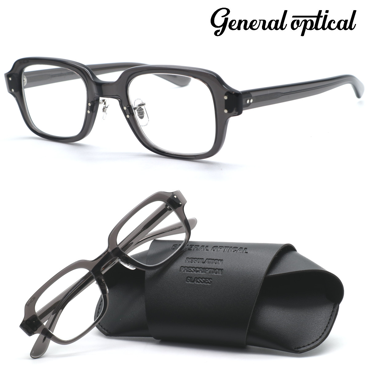【general optical】ジェネラルオプティカル メガネ Alfa #5 度付又は度無レンズ標準装備 MADE IN JAPAN【正規品】【送料無料】GI Glass メンズ レディース 男女兼用 おしゃれ ブランド 日本製 高級 UVカット ダテメガネ ボストン ヴィンテージ|GlassGallery Is