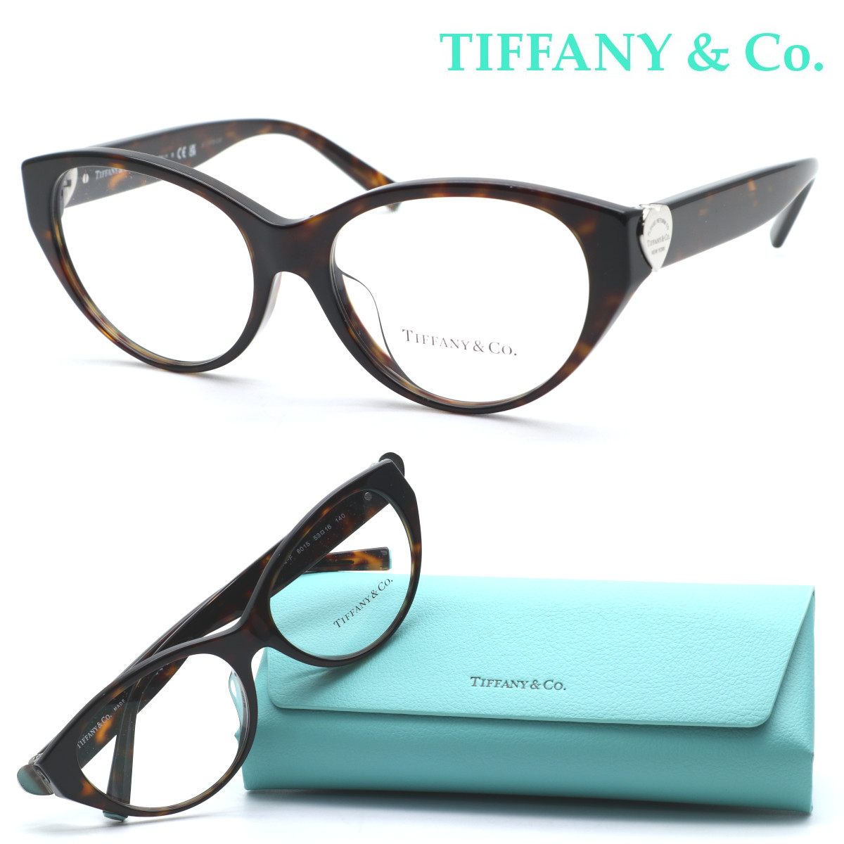 ティファニー 度あり 眼鏡 TF1029T ハート 黒 TIFFANY＆Co TIFFANY&Co. Tiffany & Co. メガネフレーム ティファニー 眼鏡