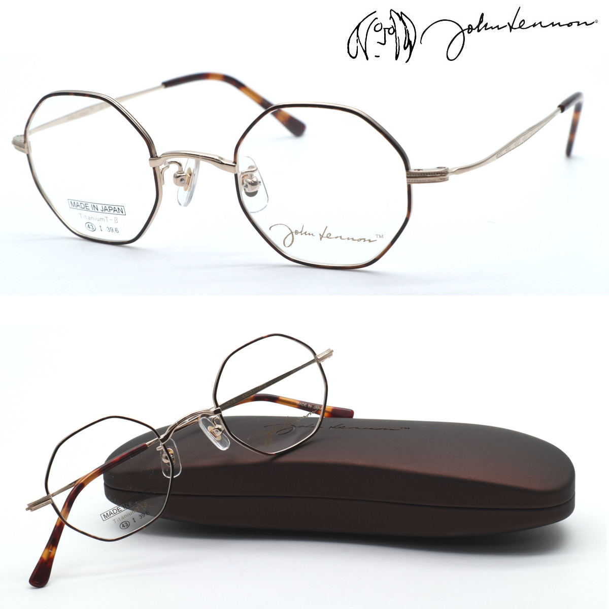 【john lennon】ジョンレノン JL-1108 col.1 メガネ　度付又は度無レンズセット 【正規品】【送料無料】ボストン 丸メガネ メンズ レディース ユニセックス クラシック おしゃれ ブランド 日本製