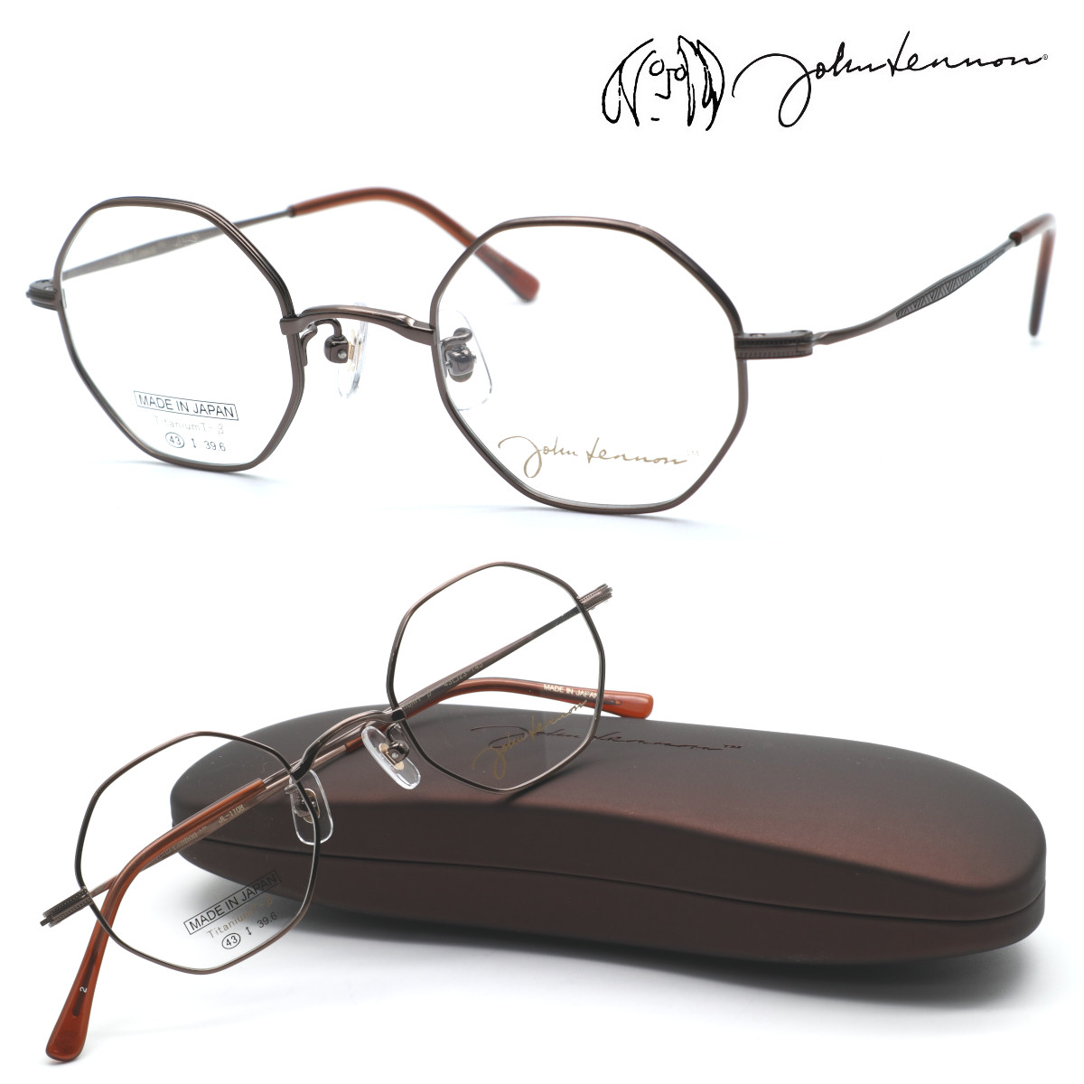 【john lennon】ジョンレノン JL-1108 col.2 メガネ 度付又は度無レンズセット 【正規品】【送料無料】ボストン 丸メガネ メンズ レディース ユニセックス クラシック おしゃれ ブランド 日本製|GlassGallery Is
