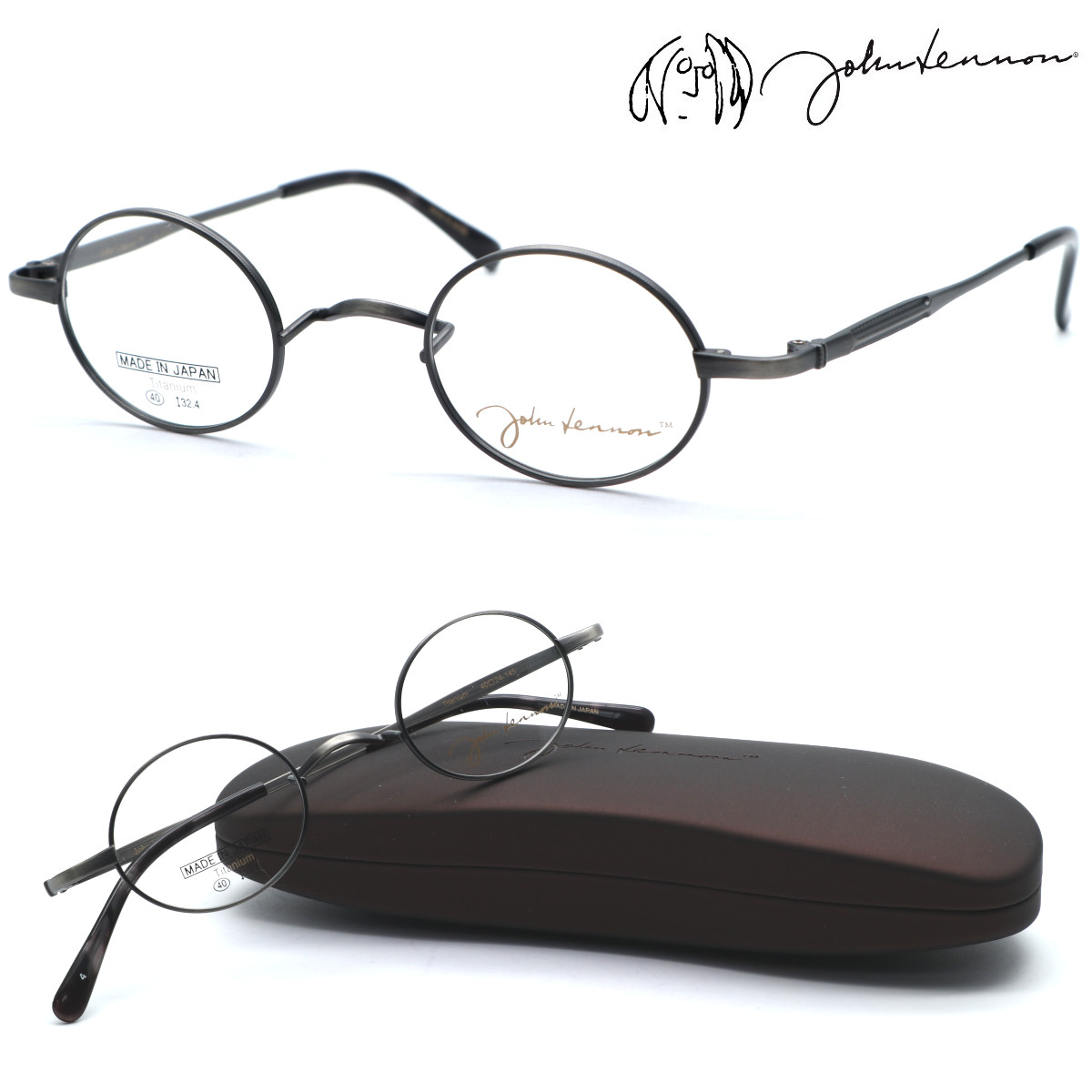 【john lennon】ジョンレノン JL-1123 col.4 メガネ　度付又は度無レンズセット 【正規品】【送料無料】ボストン 丸メガネ オーバル型 一山鼻パッド メンズ レディース ユニセックス クラシック おしゃれ ブランド 日本製