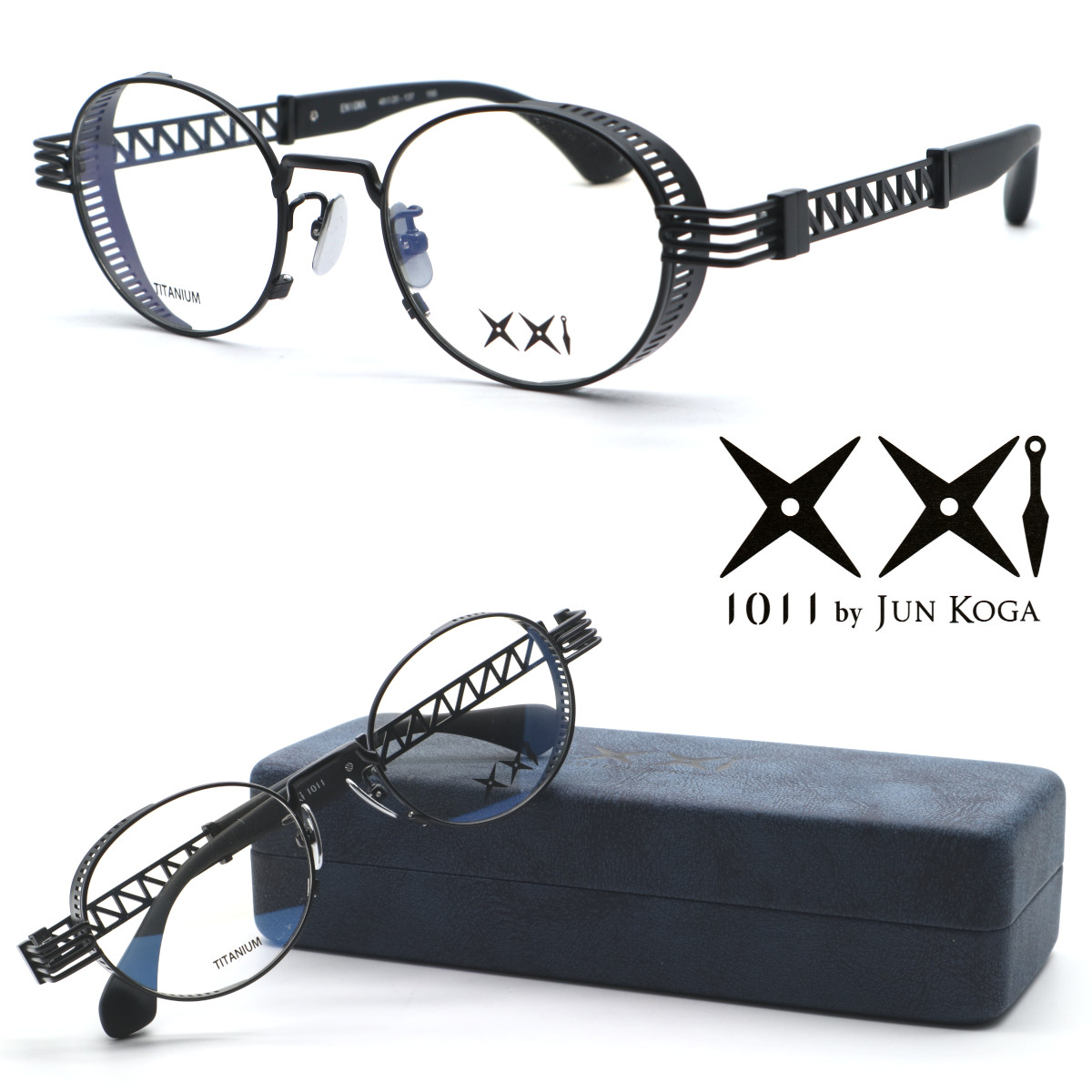 【1011 by JunKoga】旧レスザンヒューマン model:ENIGMA col.195 2026年NEWモデル メガネ 度付又は度無レンズセット 【正規品】【送料無料】エニグマ メンズ ユニセックス ボストン クラシック 人気 個性的めがね おしゃれ 伊達メガネ UVカット【less than human】|GlassGallery Is