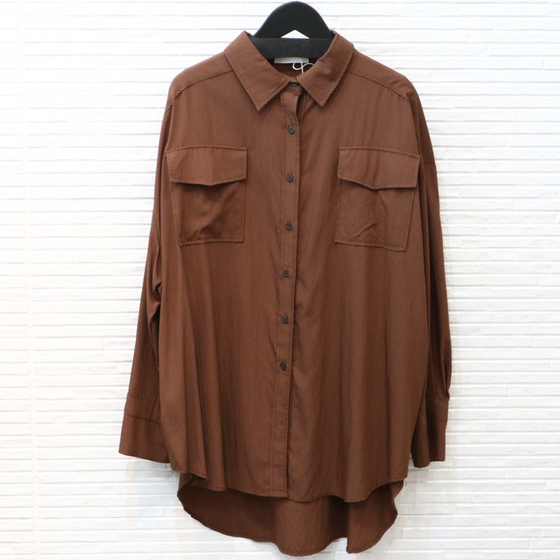 【ROSIEE 】ロージー/Ry/Nyビッグプルオーバー/R571302/ size:FREE 心地好い 色つや：赤銅色 飛び切り レディース 春夏秋冬物 オール時節 トップス 【置き目品】【貨物輸送無料】今めかしい レディース 飛び切り ブランド名 一般受け