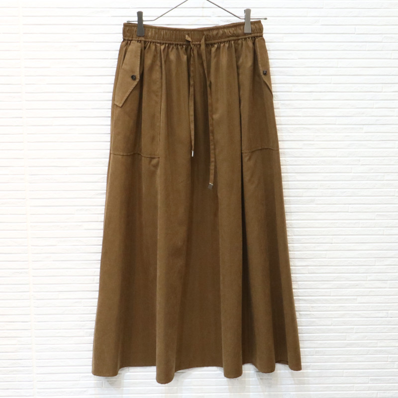 【agnost 】アグノスト/ウエストギャザーフレアスカート/ 66253132/size:38 カジュアル カラー:キャメル 上質 レディース 春秋冬物 ボトムス【正規品】【送料無料】おしゃれ レディース ブランド 高級