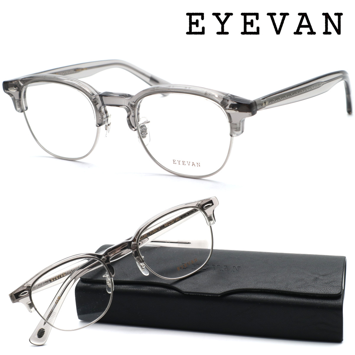 【EYEVAN】アイヴァン メガネ Metalist col.SLGRY/S 49サイズ 度付又は度無レンズ標準装備 【日本製】【送料無料】【正規代理店品】【アイバン】クラシック ボストン ブランド 高級 ヴィンテージ