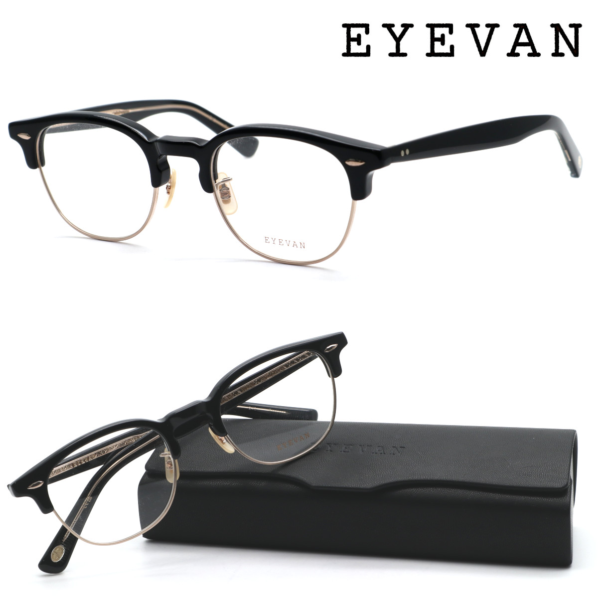楽天市場】【EYEVAN】アイヴァン メガネ Metalist col.PBK/S 49サイズ 