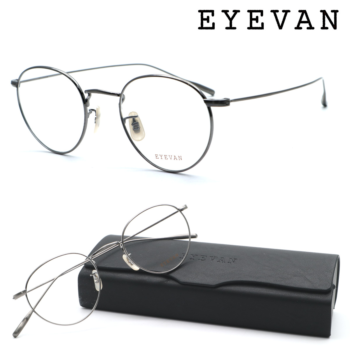 【EYEVAN】アイヴァン メガネ Sparkle-R(47) col.P 47サイズ 度付又は度無レンズ標準装備 日本製 送料無料 正規品 アイバン クラシック ボストン メンズ レディース おしゃれ ブランド 高級 UVカット 伊達メガネ クラシック｜GlassGallery　Iｓ