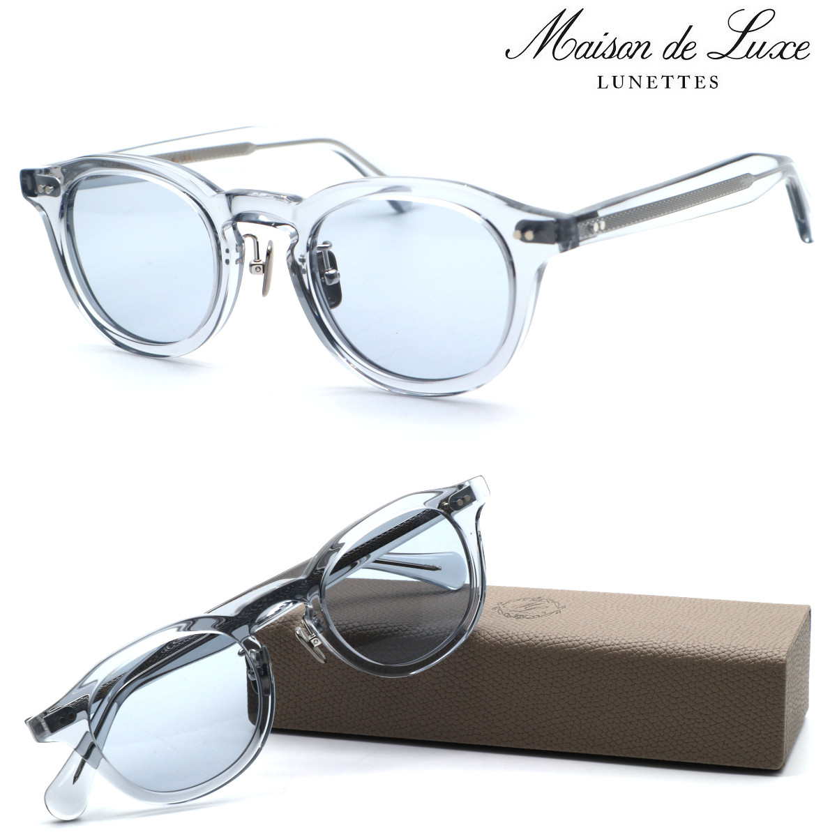 【Maison de Luxe LUNETTES】メゾンドリュクス ルネッツ サングラス ML-128S C5.BLG 度付き可能 日本製 【インフルエンサーの 石井 里奈さんがイメージモデル】【送料無料】【正規品】クラシック ボストン レディース おしゃれ ブランド 高級 13,651円