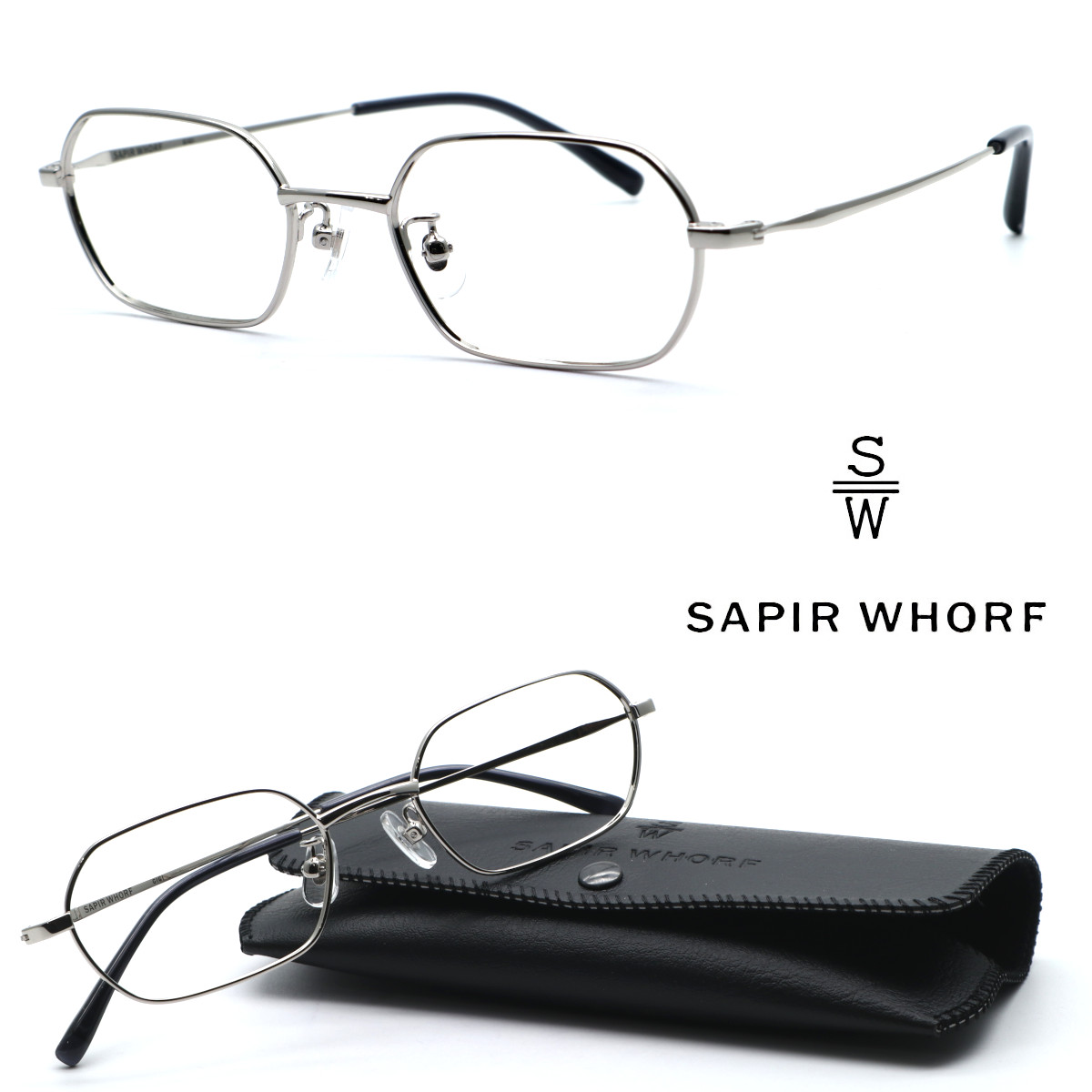 【SAPIR WHORF】サピア ウォーフ model:GIGI col.S メガネ 度付又は度無レンズセット 【正規品】【送料無料】メンズ レディース ユニセックス ボストン クラシック 人気 個性的めがね おしゃれ 希少 ヴィンテージスタイル 伊達メガネ UVカット