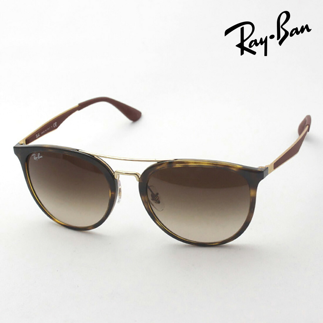 おすすめ価格 レイバン サングラス 正規品 Ray-Ban RB4285 71013 レディース メンズ ダブルブリッジ RayBan ボストン トータス系 TOR
