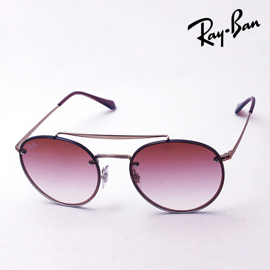 割り増し金生み出すこと為し終わる模範例 レイバン 黒眼鏡 定め事品 ブレイズ Ray-Ban RB3614N 91410T レディース メンズ 丸 RayBan Made In Italy ラウンド