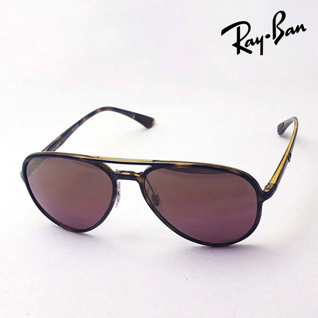 レイバン 偏光黒眼鏡 定め事品 クロマンス Ray-Ban RB4320CH 7106B 鏡鑑 RayBan 純然たる度付き添い人偏光水晶体可 Made In Italy ティアドロップ トータス系