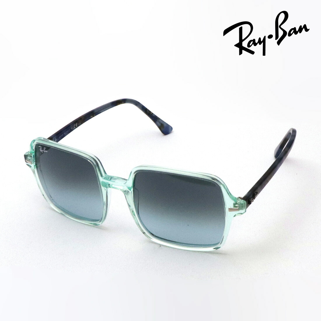 プレミア生産終了モデル レイバン サングラス 正規品 Ray-Ban RB1973 12853M レディース レディースモデル RayBan Made In Italy スクエア グリーン系