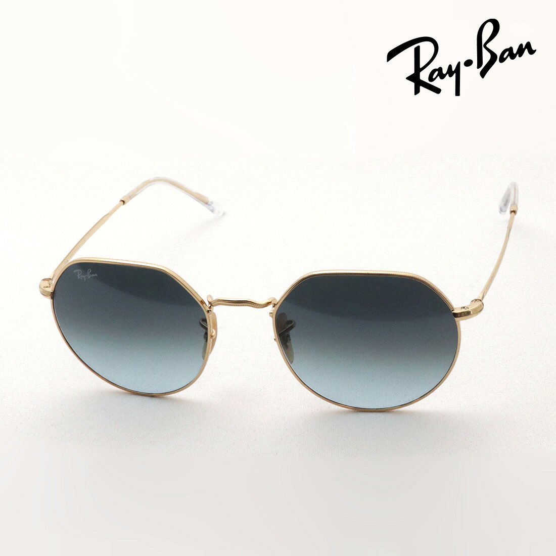 レイバン サングラス 正規品 JACK ジャック Ray-Ban RB3565 00186 レディース メンズ 丸 RayBan 純正度付きレンズ可 度付きサングラス可 Made In Italy ラウンド ゴールド系｜グラスマニア -Tokyo Aoyama-