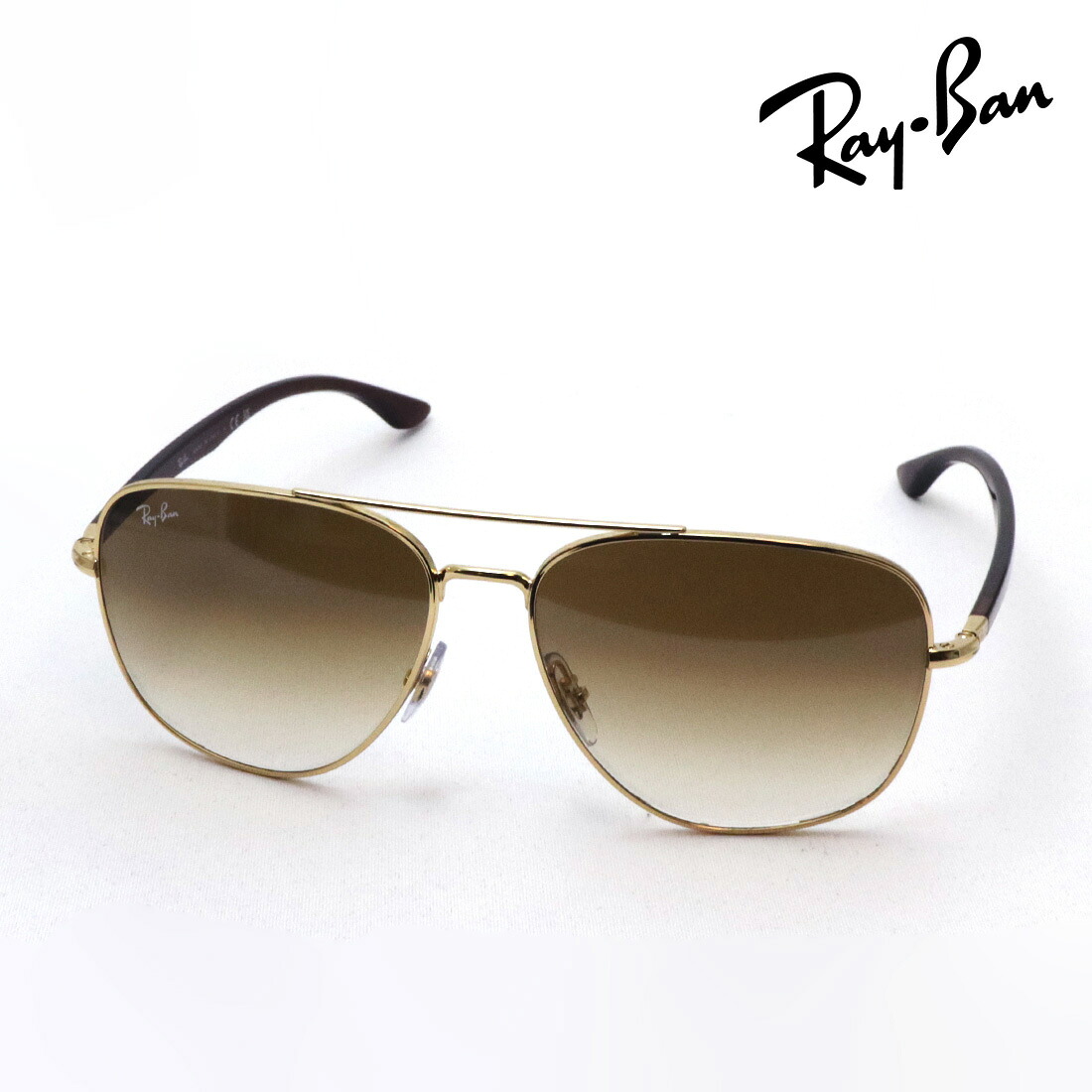 レイバン サングラス 正規品 Ray-Ban RB3683 00151 レディース メンズ サングラス RayBan 純正度付きレンズ可 度付きサングラス可 Made In Italy スクエア ゴールド系 トータス系