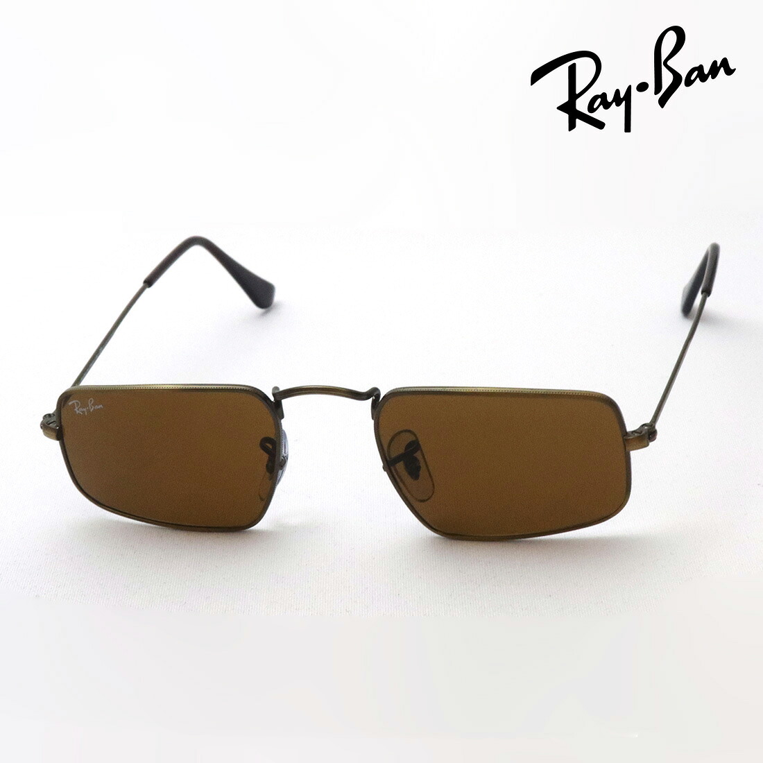 プレミア生産終了モデル レイバン サングラス 正規品 JULIE ジュリー Ray-Ban RB3957 922833 レディース RayBan Made In Italy スクエア ゴールド系｜グラスマニア -Tokyo Aoyama-