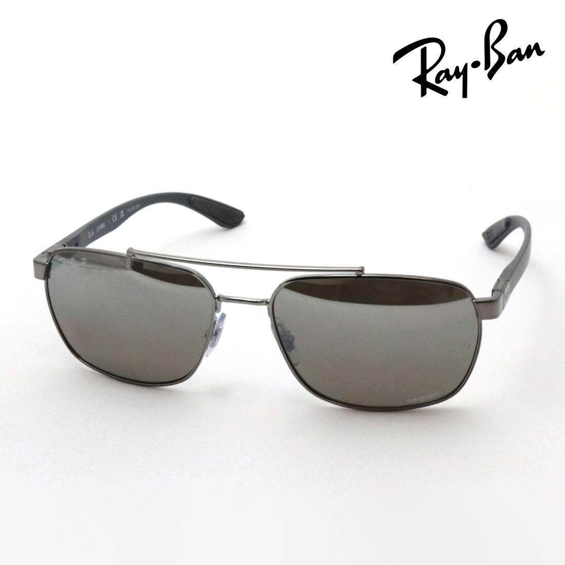 レイバン 偏光サングラス 正規品 クロマンス CHROMANCE Ray-Ban RB3701 0045J メンズ ミラー RayBan 純正度付きレンズ可 度付きサングラス可 スクエア シルバー系 36,432円