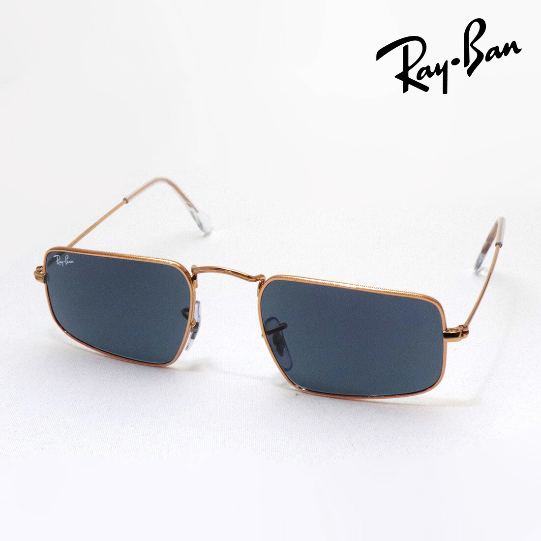 レイバン サングラス 正規品 JULIE ジュリー Ray-Ban RB3957 9202R5 レディース RayBan 純正度付きレンズ可 度付きサングラス可 Made In Italy スクエア ゴールド系|グラスマニア -Tokyo Aoyama-