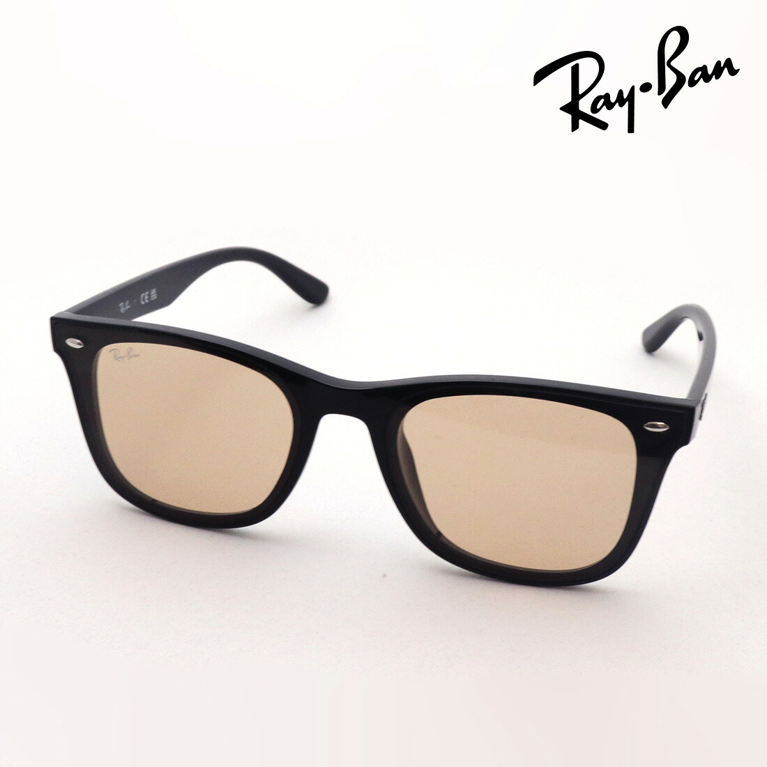 NewModel レイバン 黒眼鏡 定め事品 Ray-Ban RB4391D 60193 点火装置色つや レディース メンズ 大層らしい RayBan ウェリントン 黒いこと系