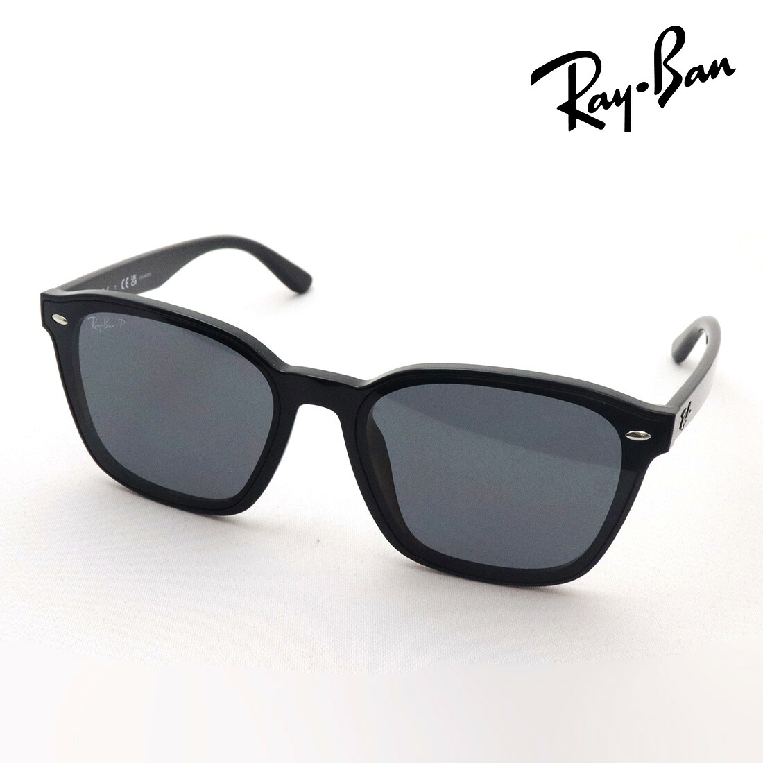 NewModel レイバン 偏光黒眼鏡 定まり品 Ray-Ban RB4392D 60181 レディース メンズ 馬鹿でかい RayBan ウェリントン 黒いこと系