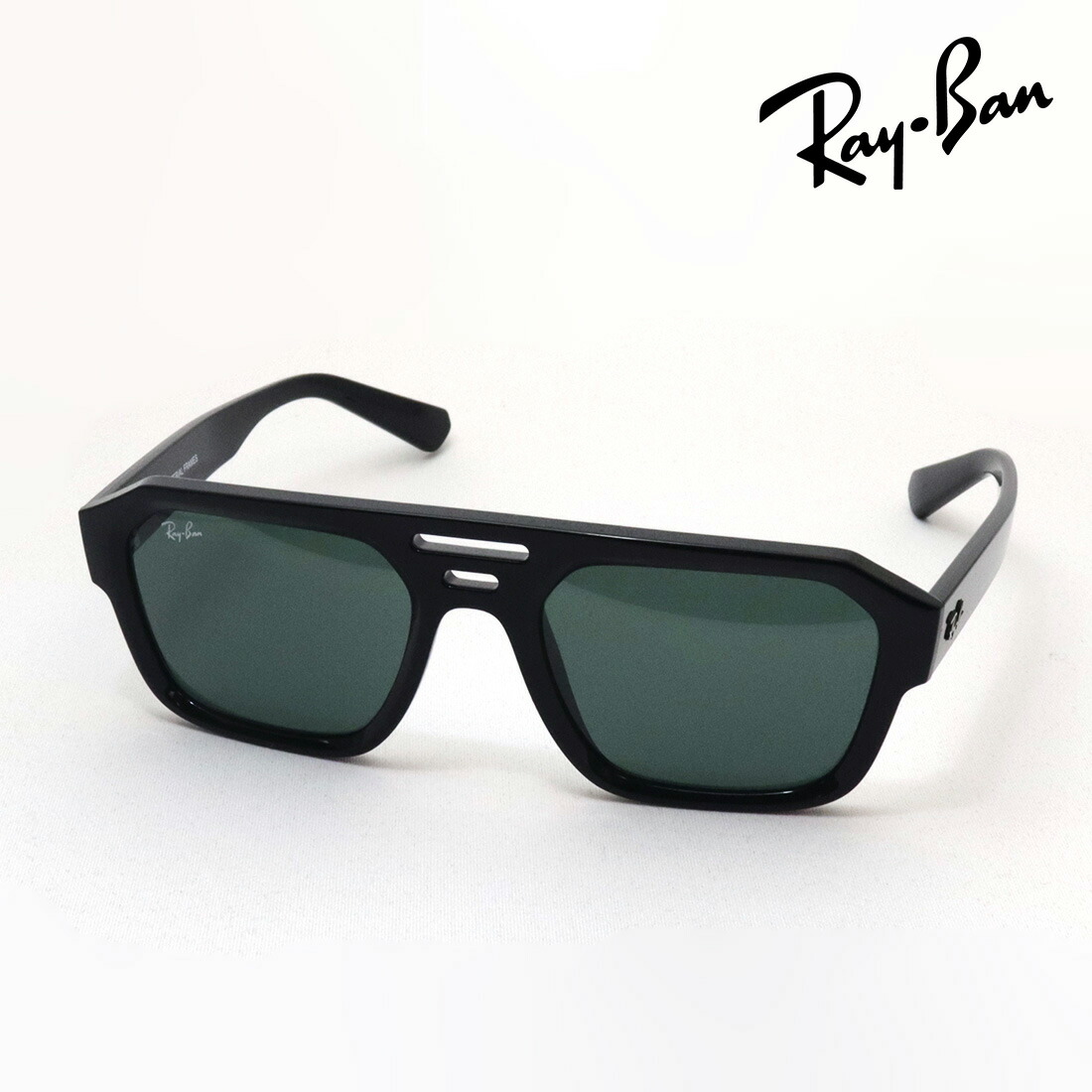 レイバン サングラス 正規品 CORRIGAN コリガン Ray-Ban RB4397 667771 レディース メンズ サスティナブル RayBan 純正度付きレンズ可 度付きサングラス可 スクエア ブラック系|グラスマニア -Tokyo Aoyama-