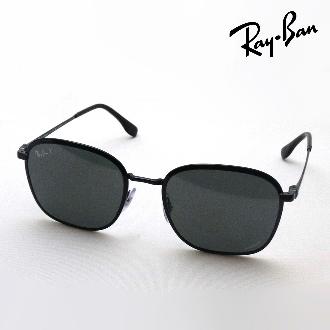 プレミア生産終了モデル レイバン 偏光サングラス 正規品 クロマンス CHROMANCE Ray-Ban RB3720 002K8 レディース メンズ RayBan スクエア ブラック系 【CA5】