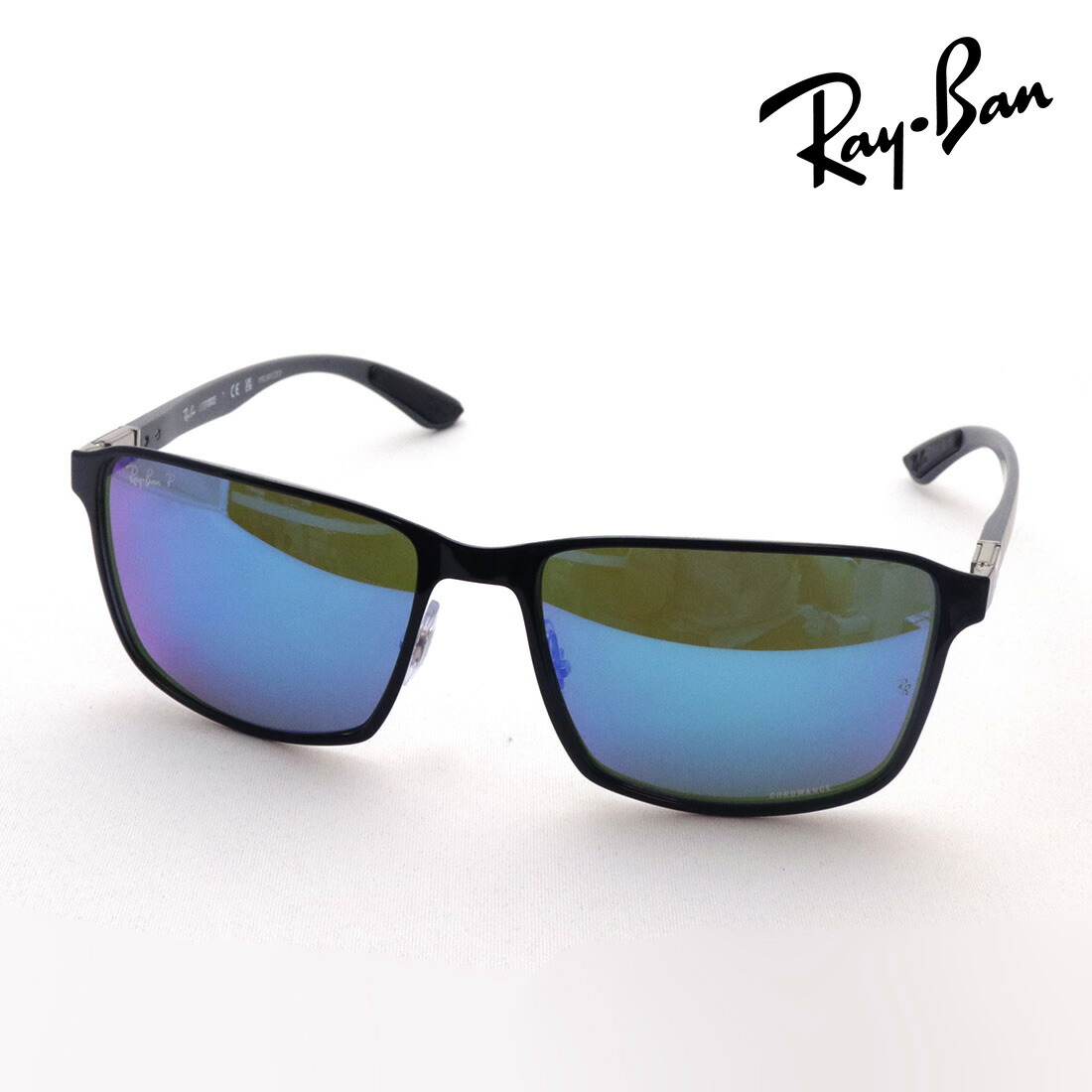 NewModel レイバン 偏光黒眼鏡 置き目品 クロマンス CHROMANCE Ray-Ban RB3721CH 9144A1 レディース メンズ 銀鏡 RayBan 完全無欠度付き添い人水晶体可 度付き添い人黒眼鏡可 真四角 黒いこと系