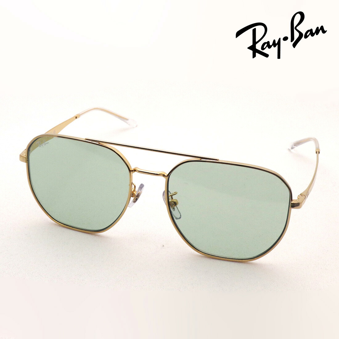 アウトレット レイバン サングラス 正規品 Ray-Ban RB3724D 0012 レディース メンズ RayBan ティアドロップ ゴールド系 外箱なし