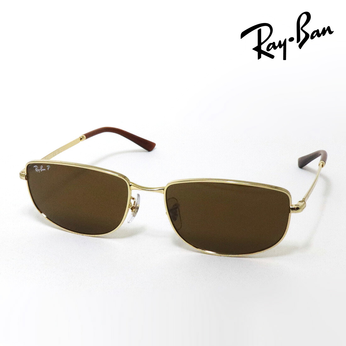 レイバン 偏光サングラス 正規品 Ray-Ban RB3732 00157 56 59 レディース メンズ RayBan 純正度付きレンズ可 度付きサングラス可 オーバル ゴールド系｜グラスマニア -Tokyo Aoyama-