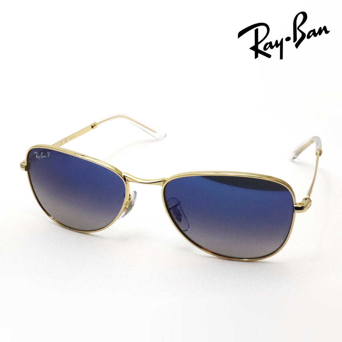 レイバン 偏光サングラス 正規品 Ray-Ban RB3733 00178 56 59 レディース メンズ RayBan 純正度付きレンズ可 度付きサングラス可 オーバル ゴールド系｜グラスマニア -Tokyo Aoyama-