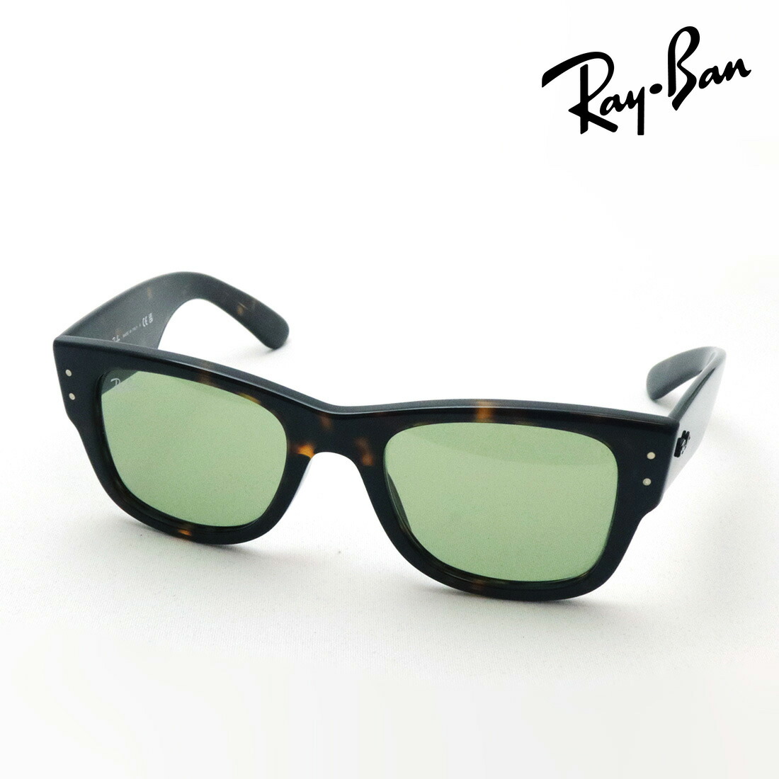 アウトレット レイバン サングラス 正規品 Ray-Ban メガウェイファーラー RB0840SF 9024E 52 レディース メンズ RayBan Made In Italy ウェリントン トータス系 外箱なし