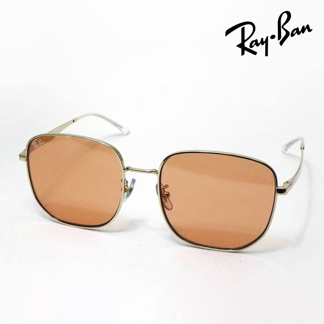 プレミア生産終了モデル レイバン サングラス 正規品 Ray-Ban RB3713D 921374 レディース メンズ RayBan スクエア ゴールド系｜グラスマニア -Tokyo Aoyama- 16,410円
