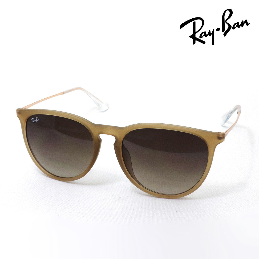 NewModel レイバン サングラス 正規品 Ray-Ban ERIKA エリカ RB4171F 681413 57 レディース RayBan 純正度付きレンズ可 度付きサングラス可 フォックス ベージュ系