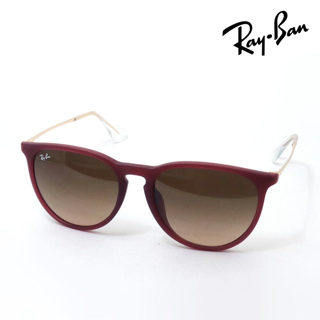 NewModel レイバン サングラス 正規品 Ray-Ban ERIKA エリカ Ray-Ban RB4171F 6815A5 57 レディース RayBan 純正度付きレンズ可 度付きサングラス可 フォックス レッド系