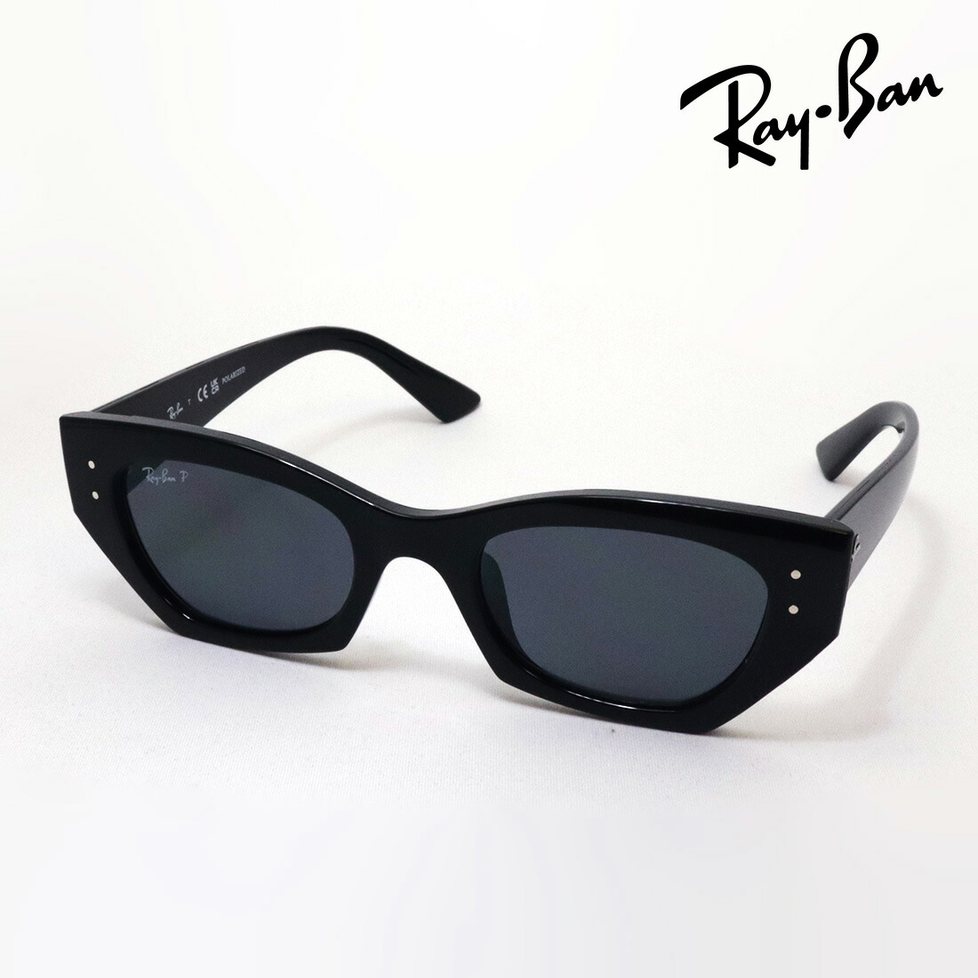レイバン 偏光サングラス 正規品 ZENA ゼーナ Ray-Ban RB4430F 667781 52 レディース メンズ バイオベース Pulse コレクション RayBan 純正度付きレンズ可 度付きサングラス可 バタフライ ブラック系