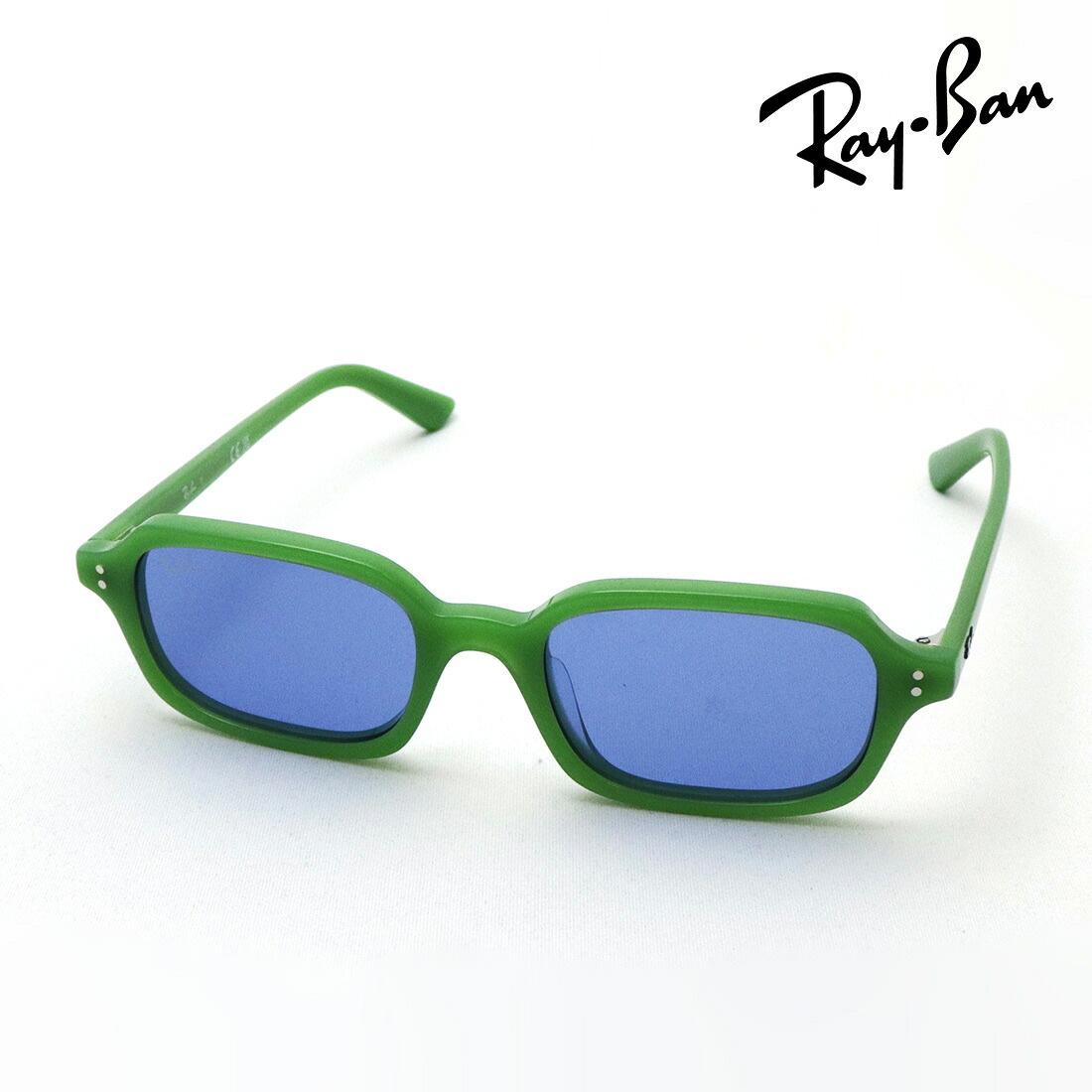 NewModel レイバン サングラス 正規品 ZURI ズリ Ray-Ban RB4455F 681080 51 レディース メンズ バイオベース Pulse コレクション RayBan 純正度付きレンズ可 度付きサングラス可 スクエア グリーン系
