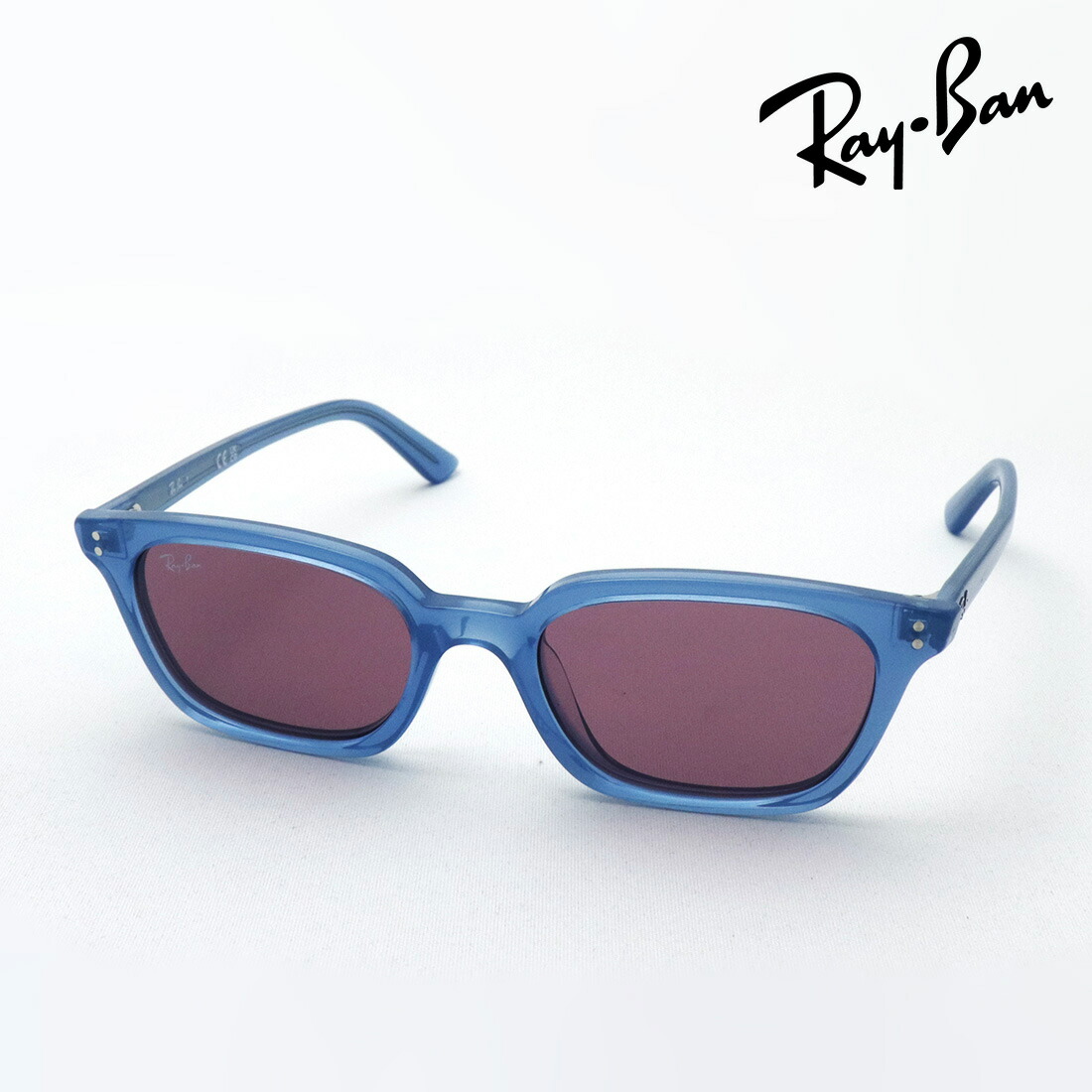 NewModel レイバン サングラス 正規品 Ray-Ban ZAYA ザヤ RB4456F 68121A 52 レディース メンズ バイオベース Pulse コレクション RayBan 純正度付きレンズ可 度付きサングラス可 スクエア ブルー系
