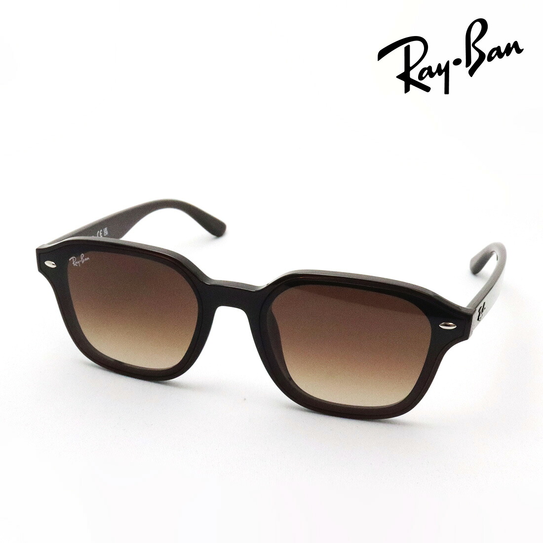 NewModel レイバン サングラス 正規品 Ray-Ban RB4458D 71413 65 レディース メンズ RayBan スクエア ブラウン系｜グラスマニア -Tokyo Aoyama-