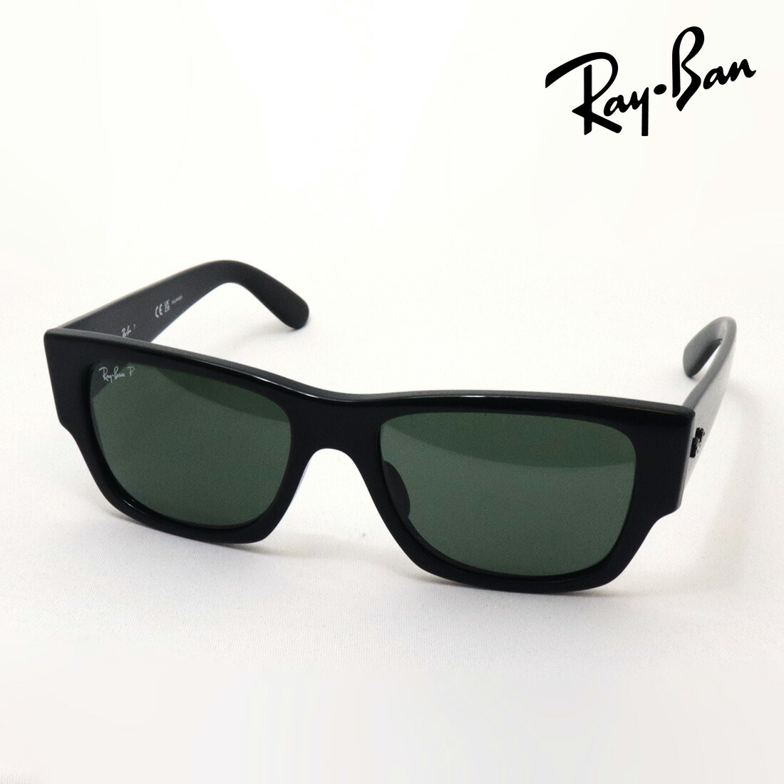 レイバン 偏光サングラス 正規品 CARLOS カルロス Ray-Ban RB0947SF 90158 56 レディース メンズ RayBan スクエア ブラック系