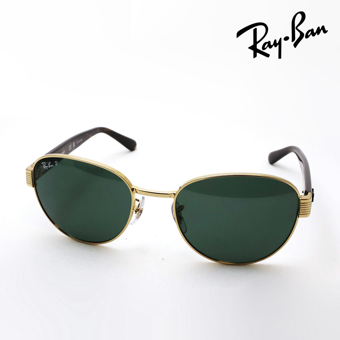 NewModel レイバン 偏光黒眼鏡 置き目品 CHROMANCE クロマンス Ray-Ban RB3766CH 001O9 54 56 レディース メンズ RayBan 文句無し度付き添い人水晶体可 四角い ゴールド系 バッグ・小物・ブランド雑貨-眼鏡・サングラス-サングラス